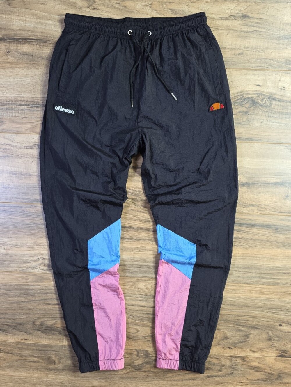 Ellesse Jose Colorblock Track Windpants Black Pink Blue Size S Men’s